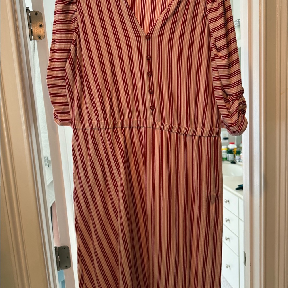 Striped Red Dress